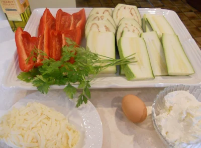 Vegetable Lasagna Ingredients