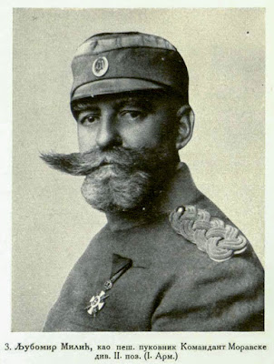 Ljubomir Milić as Colonel of Infantry Commandant of the Morava Division II (1st Army)