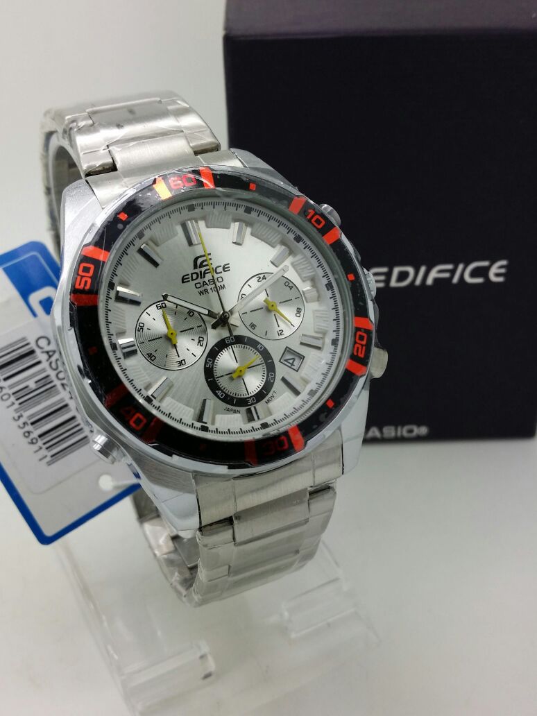 CASIO EDIFICE STOPWATCH STEEL / PVC LIMITED EDITION RM240 The Time