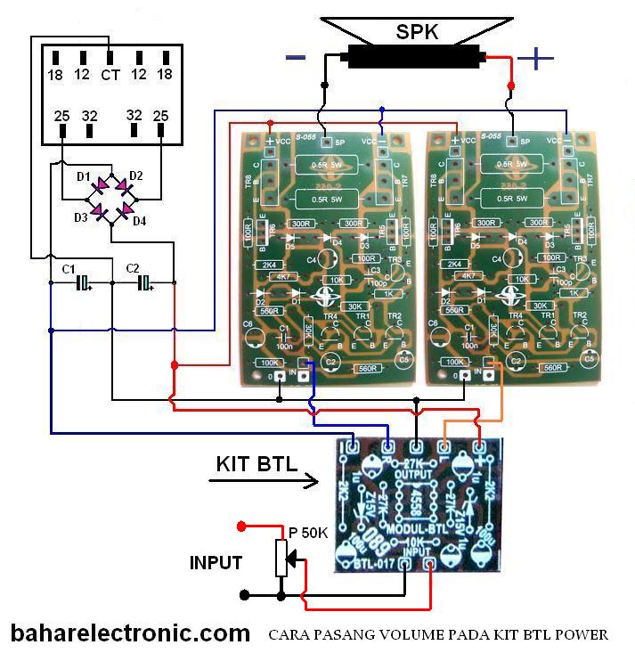 Cara Pasang Kit Btl Pada Power Amplifier Stereo - Bahar Electronic