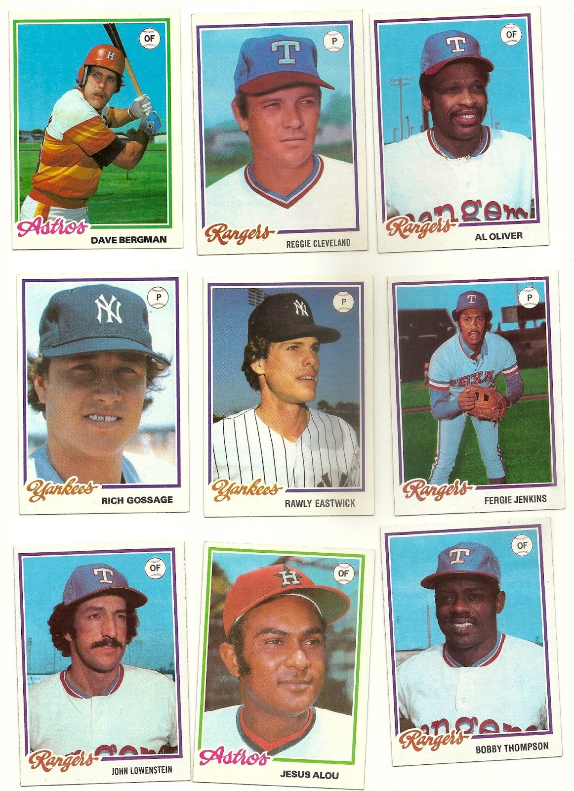 The Baseball Card Blog 1978 Topps Master Set Highlights