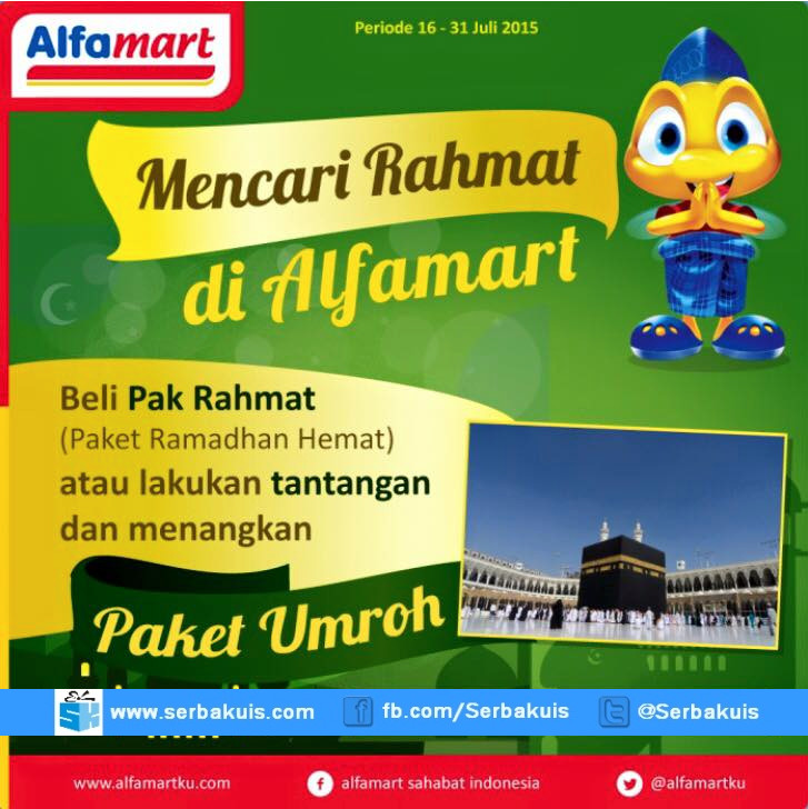 Kontes Mencari Rahmat di Alfamart Berhadiah Paket Umroh