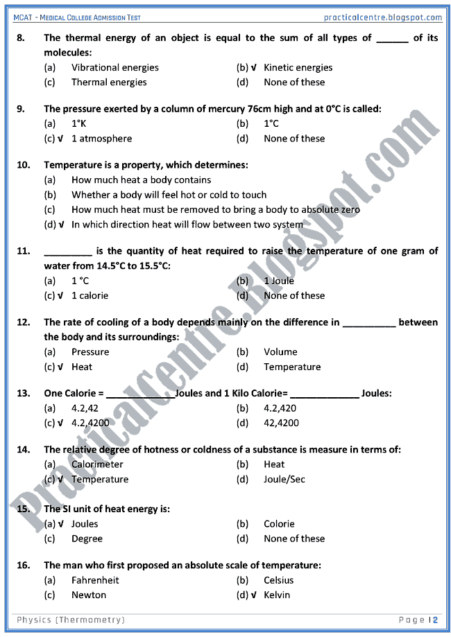 mcat-physics-thermometry-mcqs-for-medical-college-admission-test
