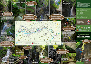 Folder o via ferracie przez wąwóz Kyseľ (źródło: Správa NP Slovenský raj).