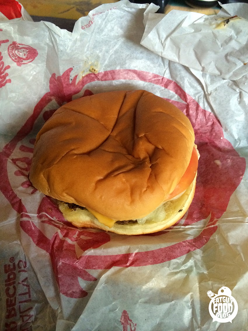 FATGUYFOODBLOG WENDY'S Steakhouse Jr. Cheeseburger Deluxe