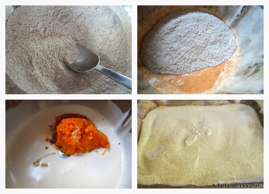 Rollo de calabaza relleno de crema de queso