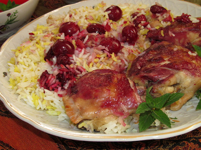 Иранский плов с вишней (Albaloo polo)