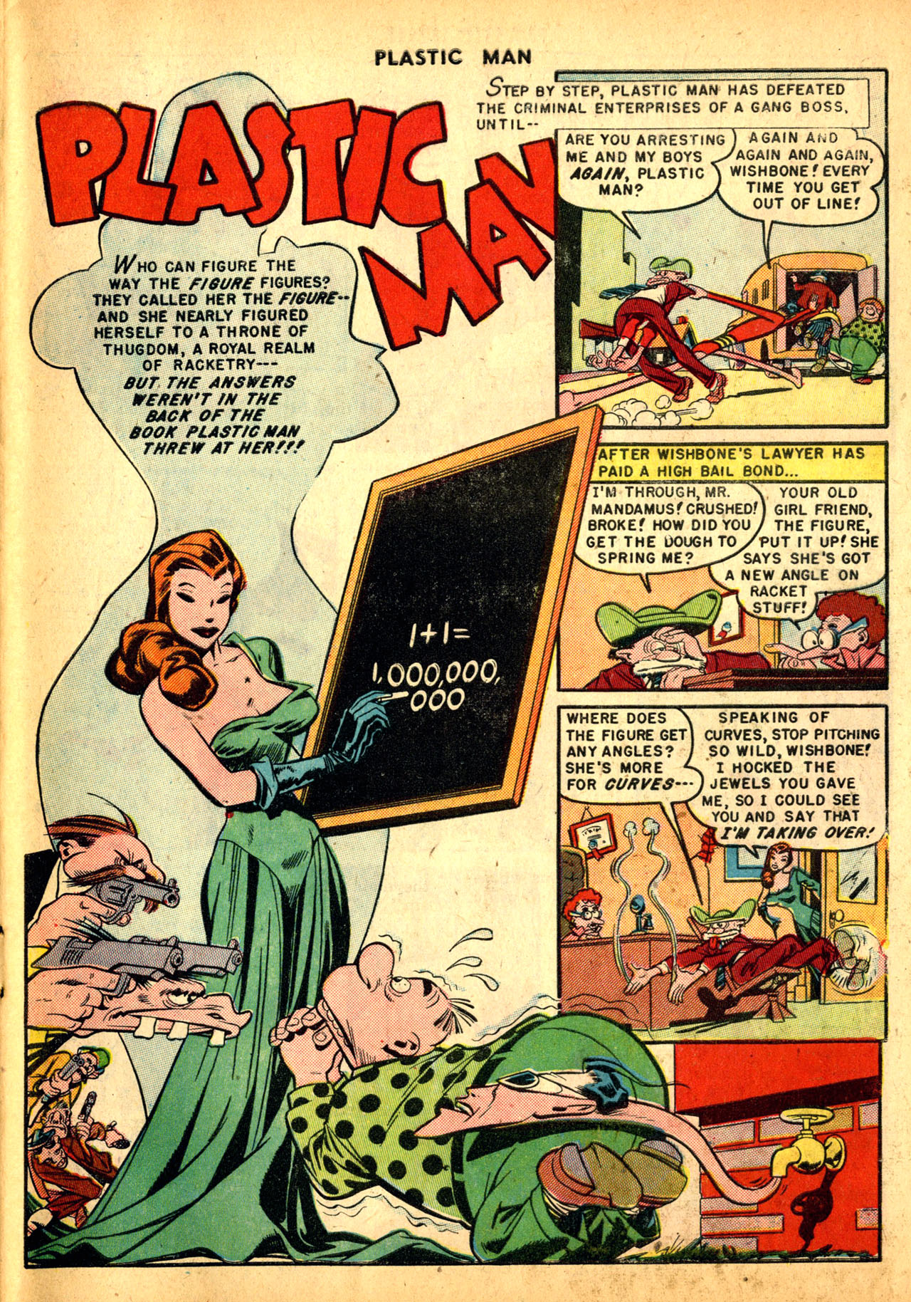 Read online Plastic Man (1943) comic -  Issue #23 - 27