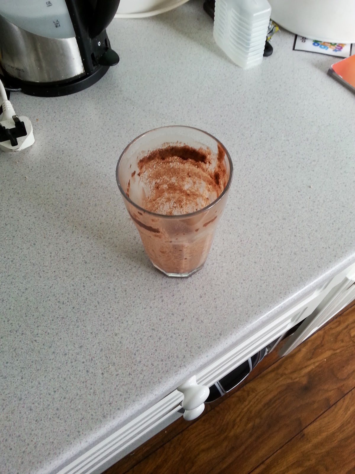 chocolate milkshake glass
