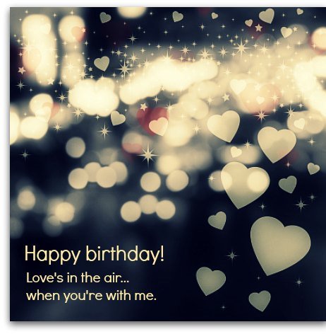 Birthday wishes for lover