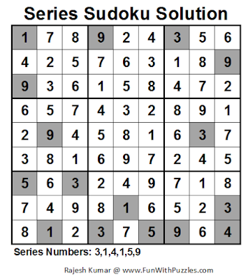 Series Sudoku (Fun With Sudoku #50) Solution