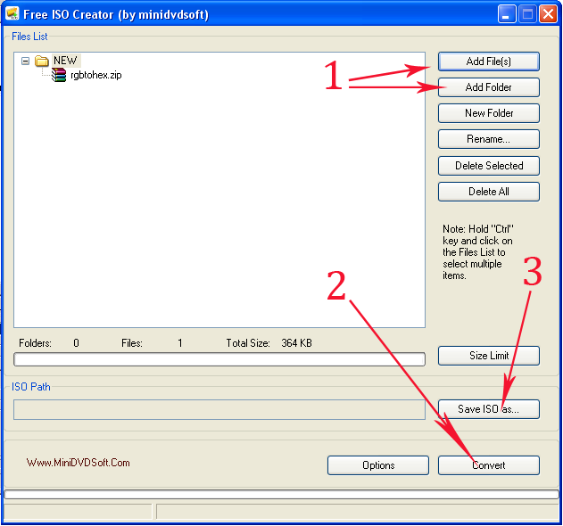 Comment peut on créer une image ISO avec le logiciel Free ISO Creator