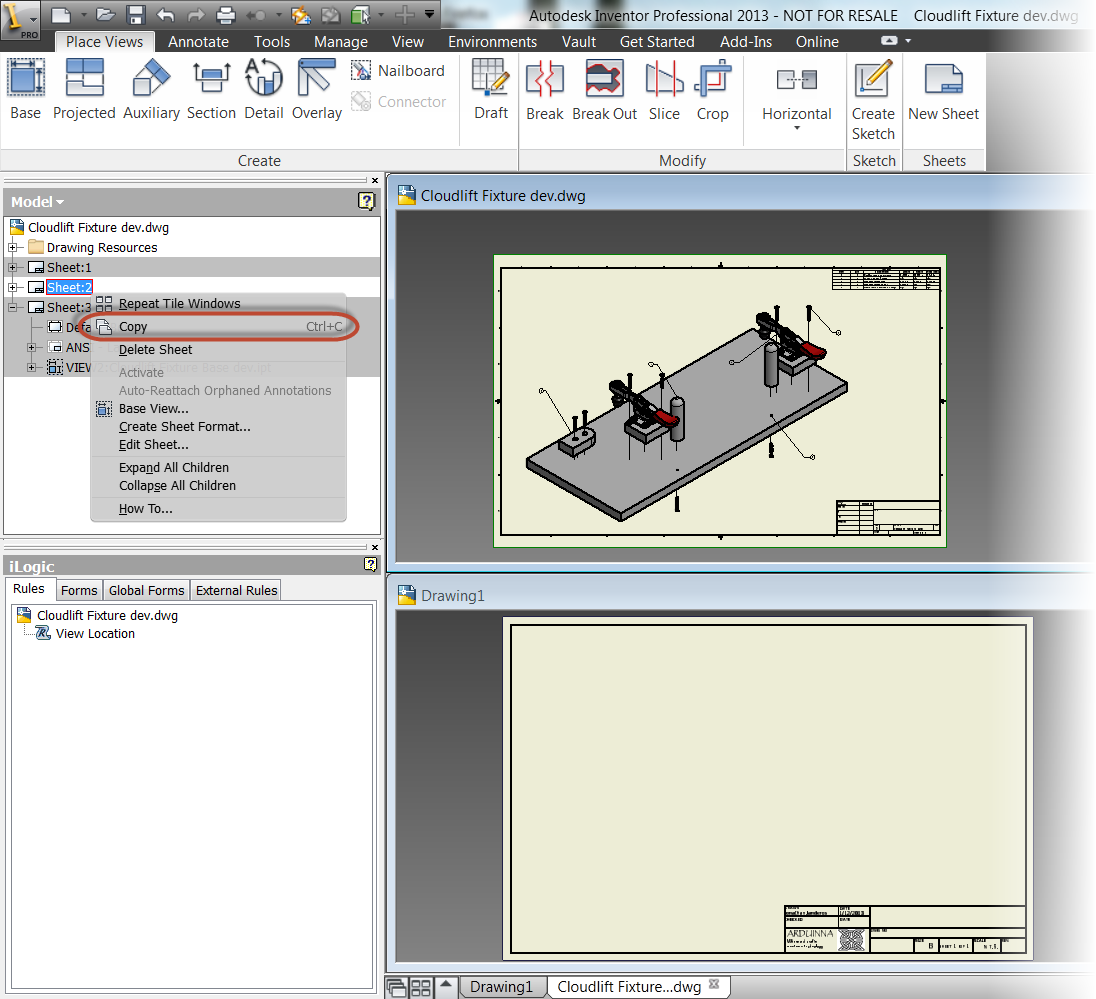 New Inventor Insert Sketch Points In Drawings with simple drawing