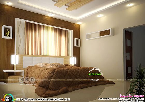 Grand bedroom design ideas - Kerala