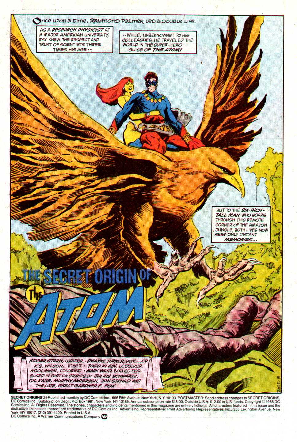Read online Secret Origins (1986) comic - Issue #29 - 2