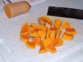 Butternut squash cubed
