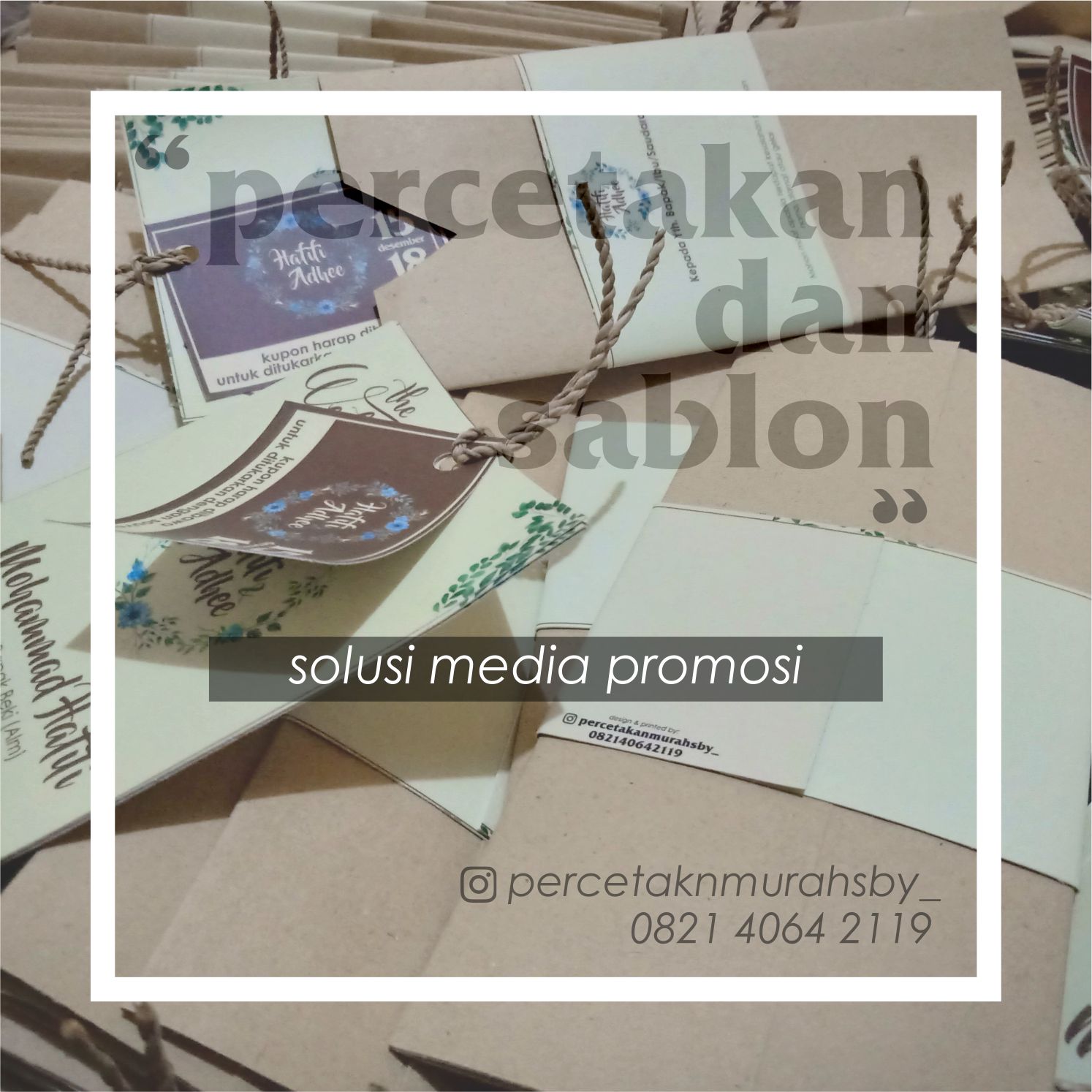 Contoh Undangan Elegan Dengan Harga Murah 2019 Percetakan