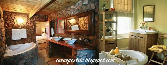 CASAS DE CAMPO BAÑOS - TOILET - SERVICIOS : CASAS Y ESTILO