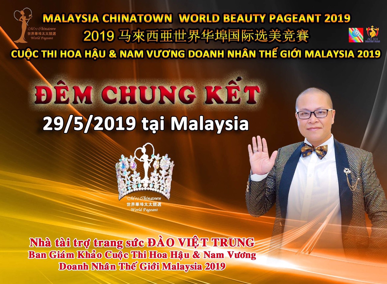 IMG 20190510 092703 Hoa hậu   Nam vương Doanh nhân Thế giới Malaysia 2019 công bố Ban giám khảo quyền lực