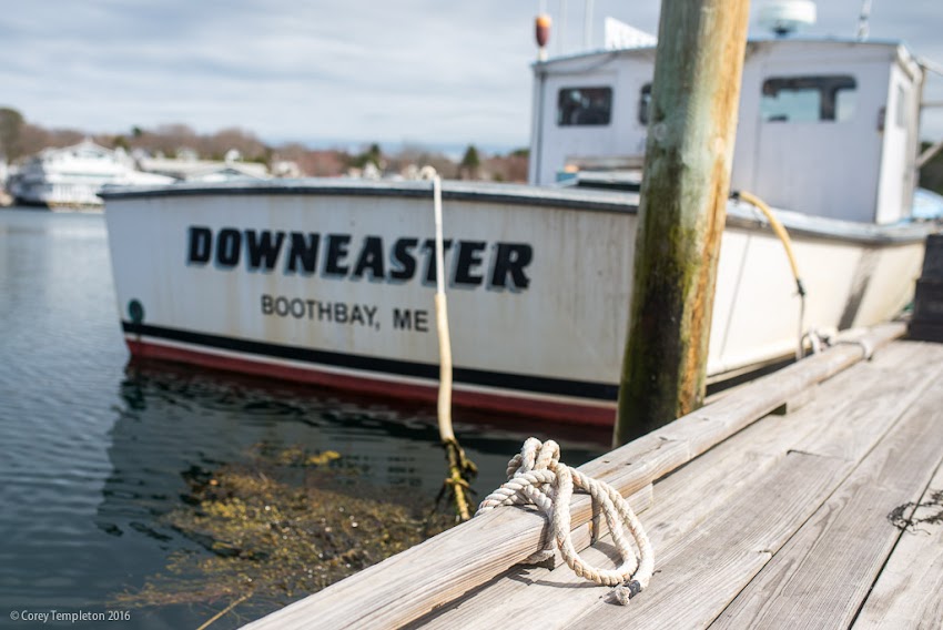 Photos of Boothbay Harbor, Maine by Corey Templeton. April 2016.