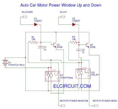 Auto Car Motor Power Window Circuit