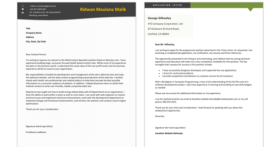 Application letter format in english image