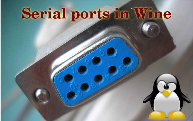 Set up the serial port in Wine