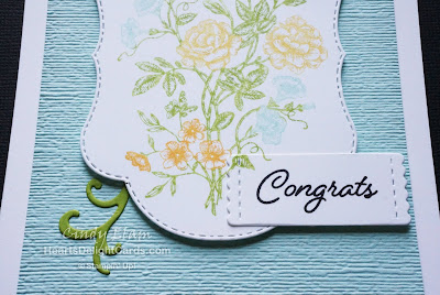 Heart's Delight Cards, Very Vintage, Stitched Seasons Framelits, Congrats, Stampin' Up!