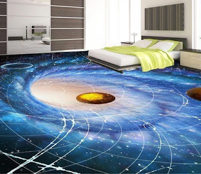 3D flooring art 3D epoxy floor murals for bedroom