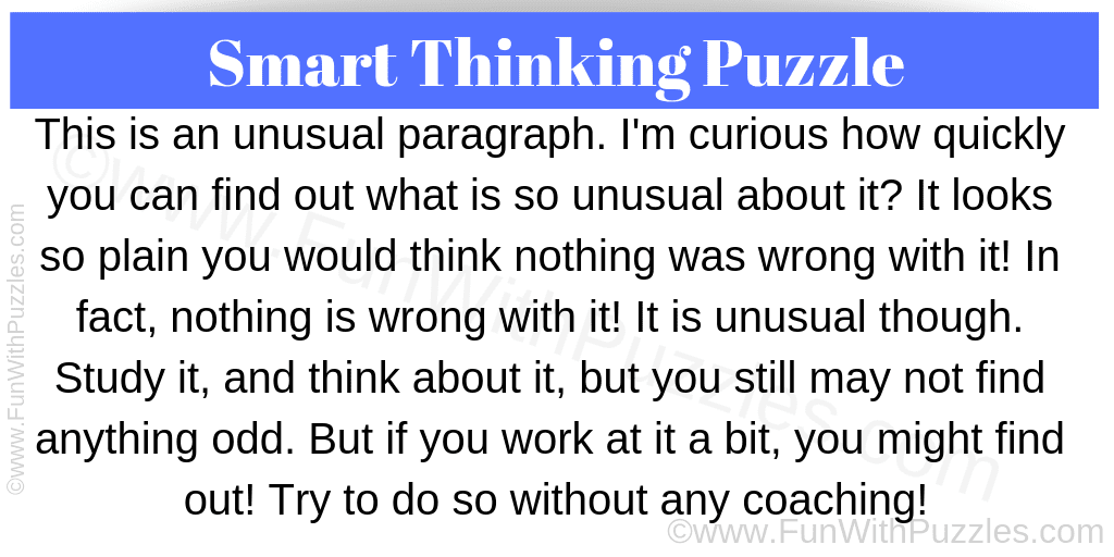 Smart Thinking Puzzle to Twist Your Brain