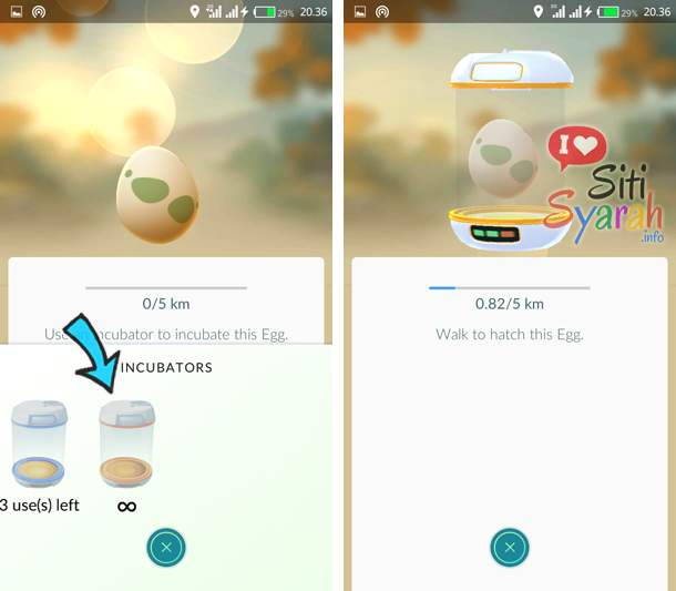 cara menetapkan telur pokemon dengan cepat android