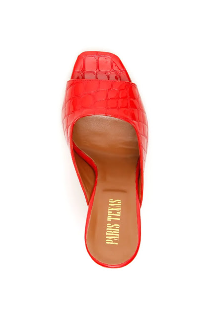 Red Leather Crocodile Printed Patent Shoes (RMNOnline.net)