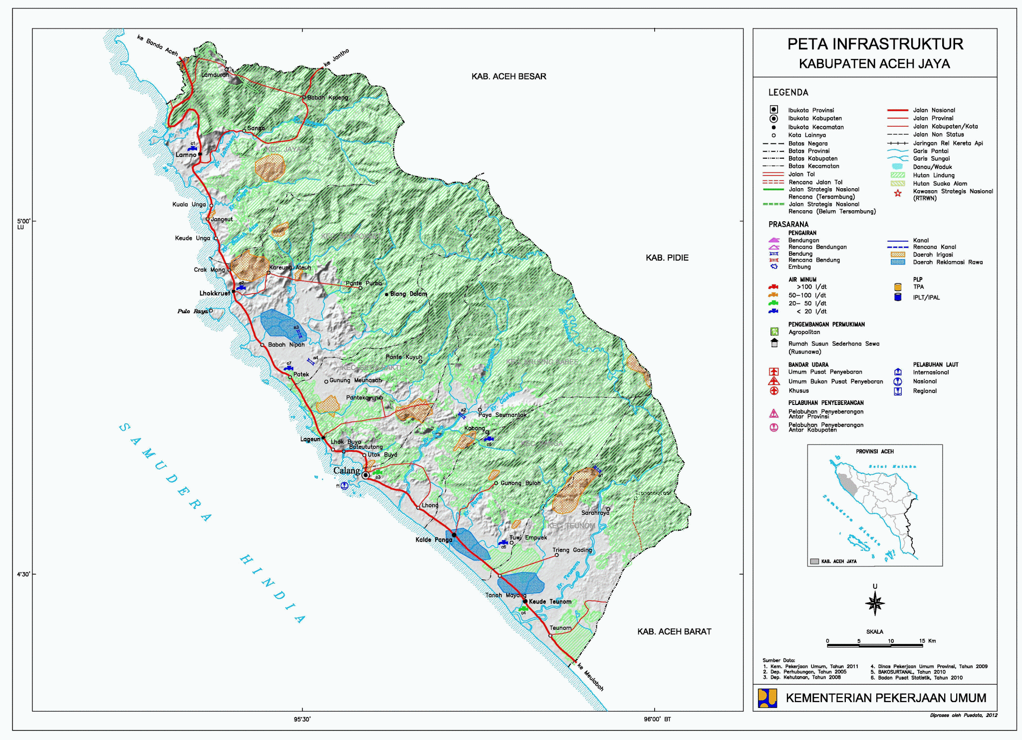 Peta Kabupaten Aceh Jaya