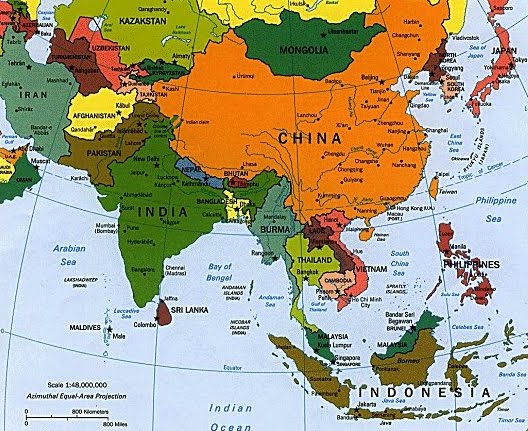 Asien Kort | Kort 2019