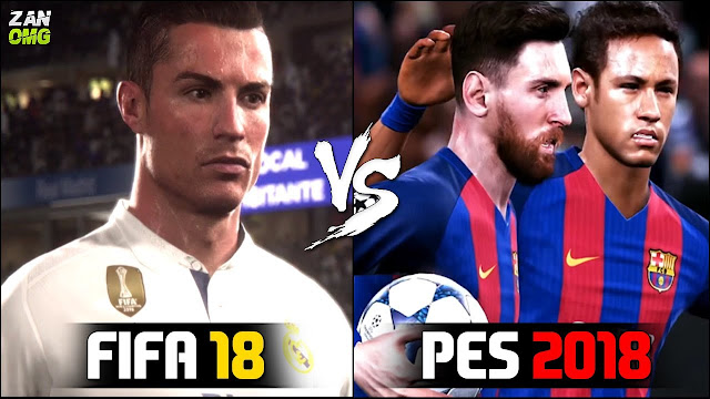 ultigamerz: PES 2018 vs FIFA 18 Graphics Comparison