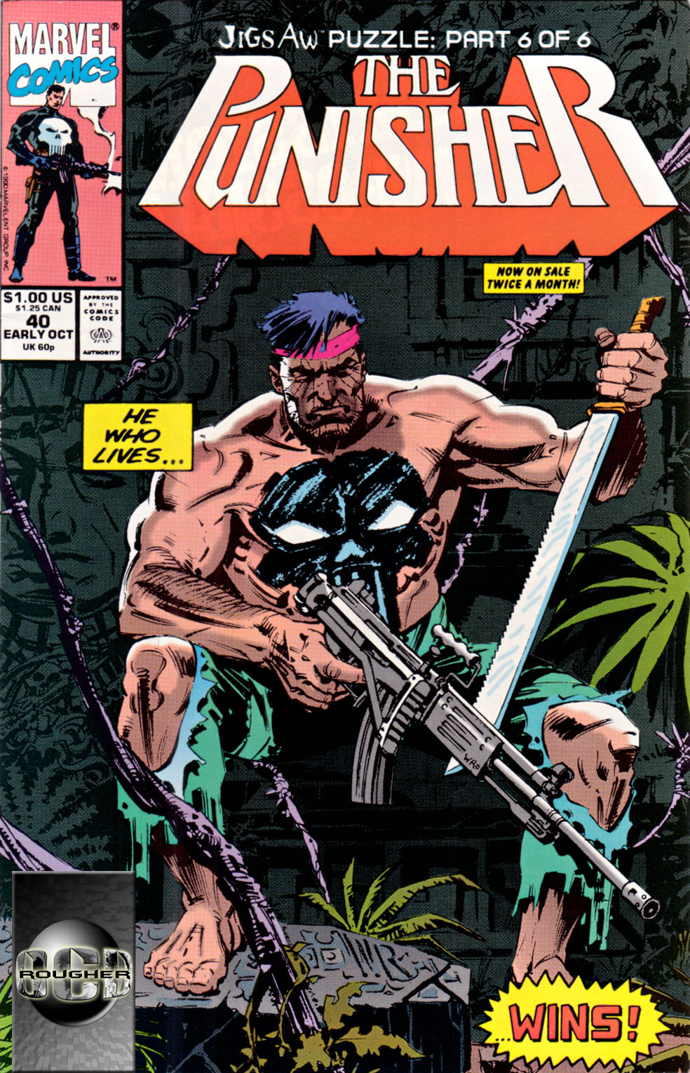 The Punisher (1987) Issue #40 - Jigsaw Puzzle #06 #47 - English 1