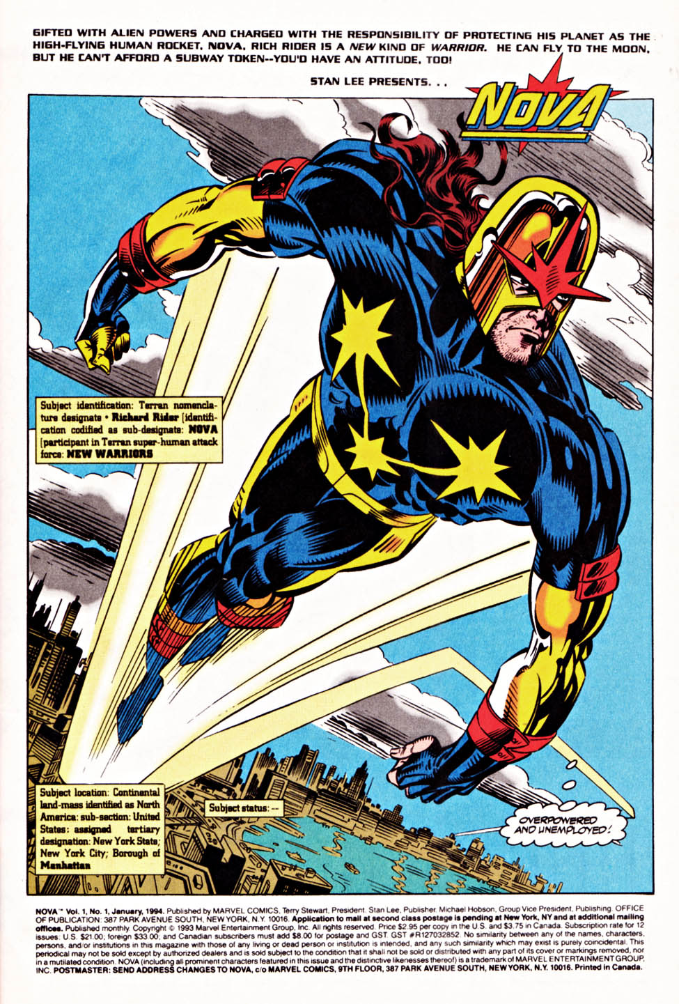 Read online Nova (1994) comic -  Issue #1 - 2