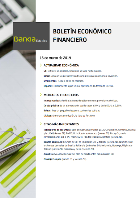  BOLETIN ECONOMICO FINANCIERO BANKIA ESTUDIOS 15 MARZO 2018