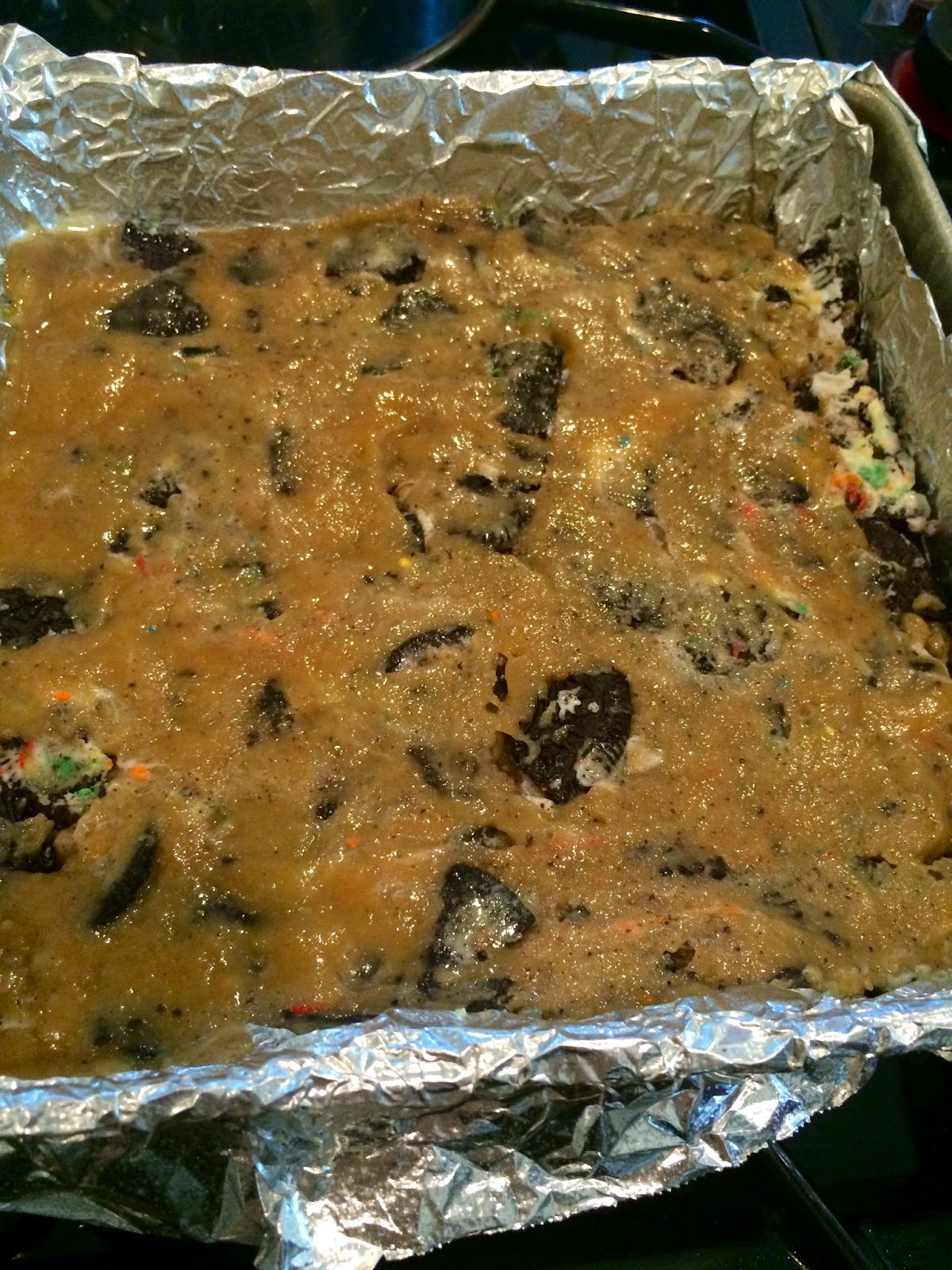 Oreo Cookie Bars with M&Ms Oreo Cookie Bars