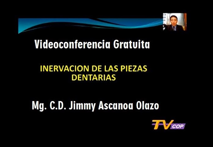 VIDEOCONFERENCIA: Inervación de las piezas dentarias - Mg. C.D. Jimmy Ascanoa
