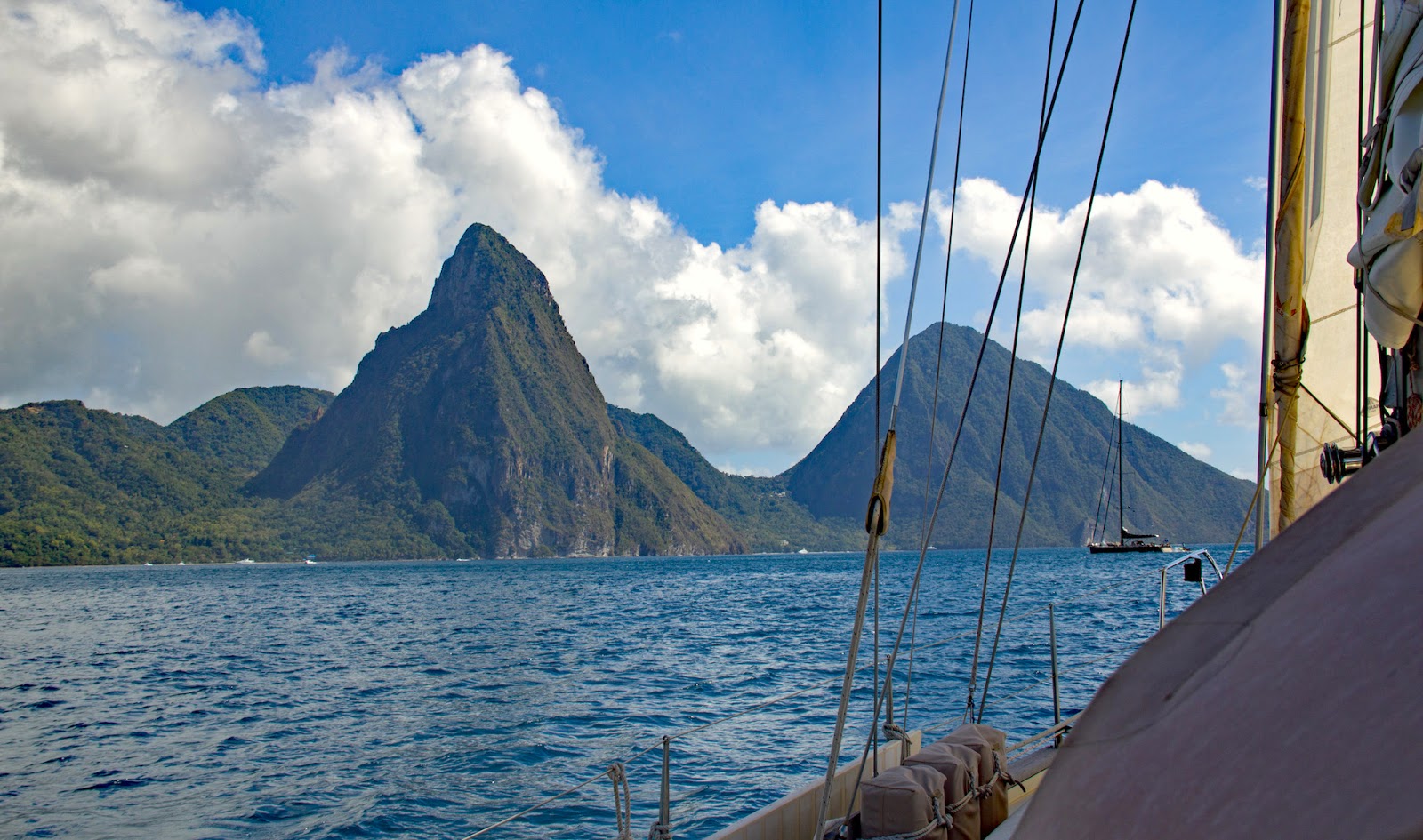 Exploring the World in 'Blue Velvet of Sark' The Pitons St Lucia (Part 1)