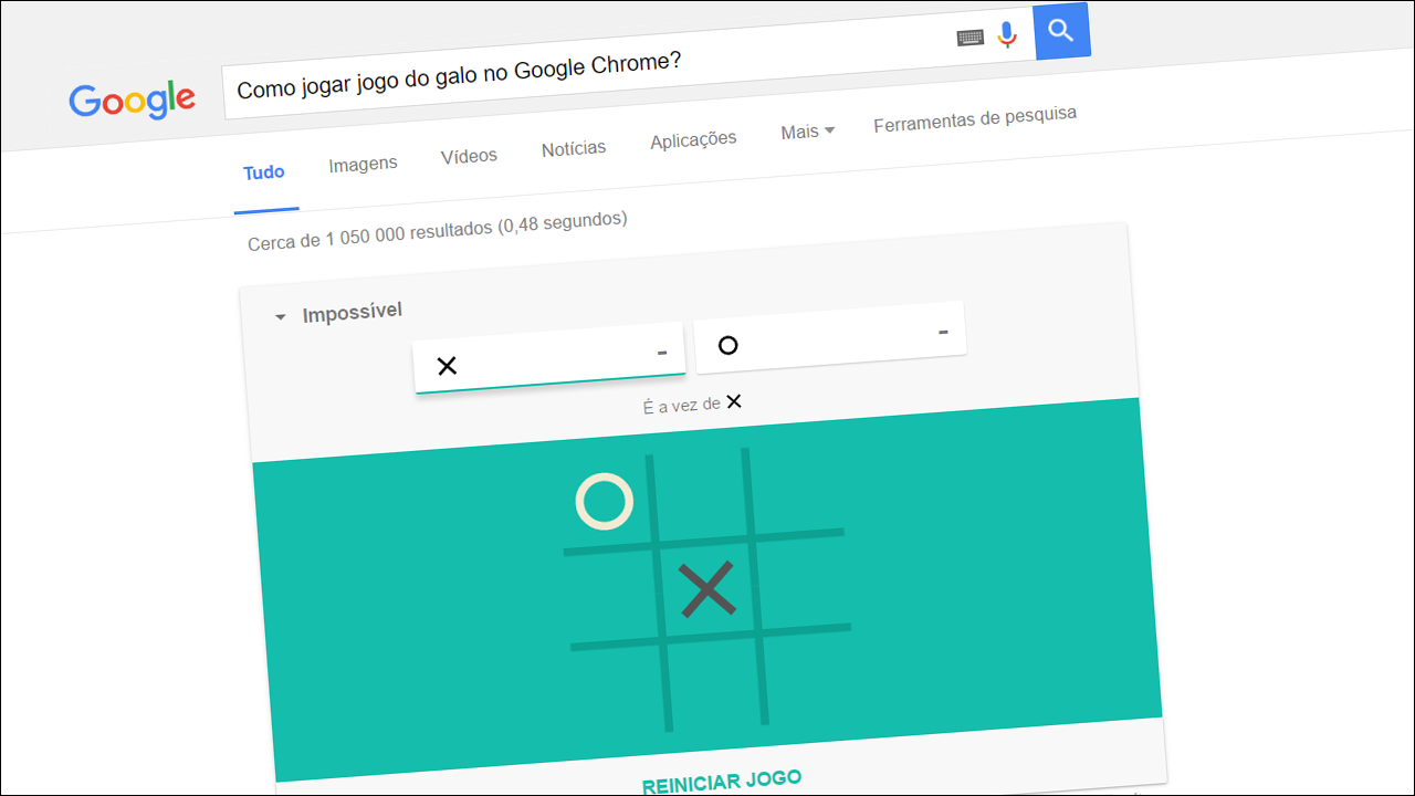 Como jogar jogo do galo no Google Chrome? - EuJogador