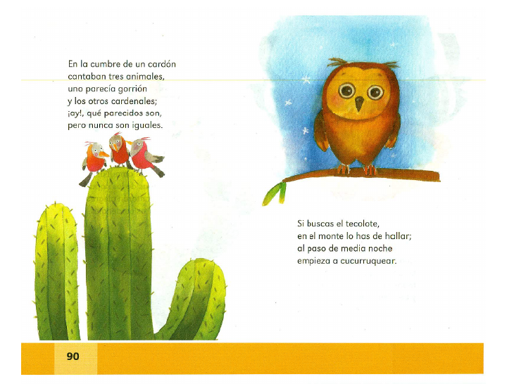 Coplas de animales español lecturas 2do bloque 5/2014-2015