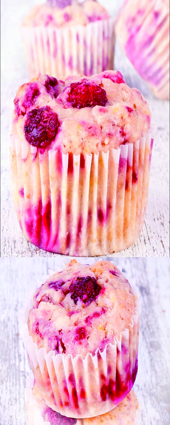 Easy & Healthy Raspberry Yogurt Muffins Recipe This Family Healthy