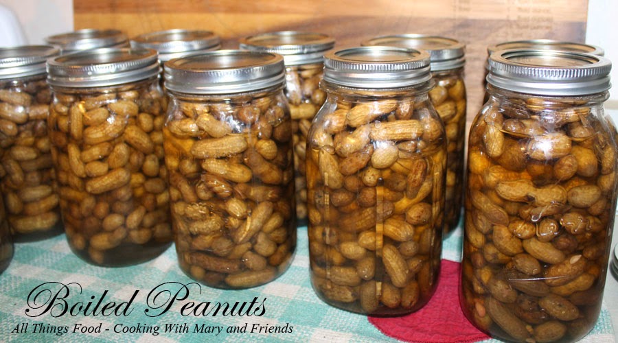 Canning boiled peanuts in jars