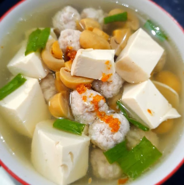 Sop Tahu dan Telur - Resep Olahan Tahu