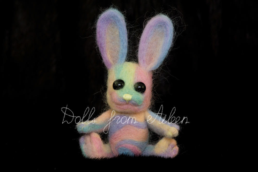 ooak needle felted Easter bunny