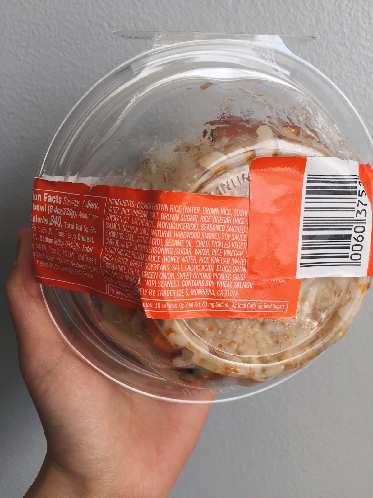 Trader Joe's Smoked Salmon Poke Bowl