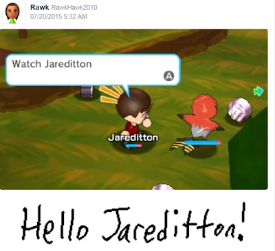 Hello Jareditton Jareditton Mii Pokémon Rumble World Miiverse