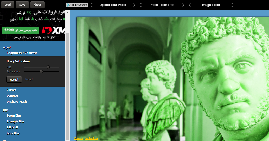 اضافة تأثيرات على الصور اون لاين بدون برامج